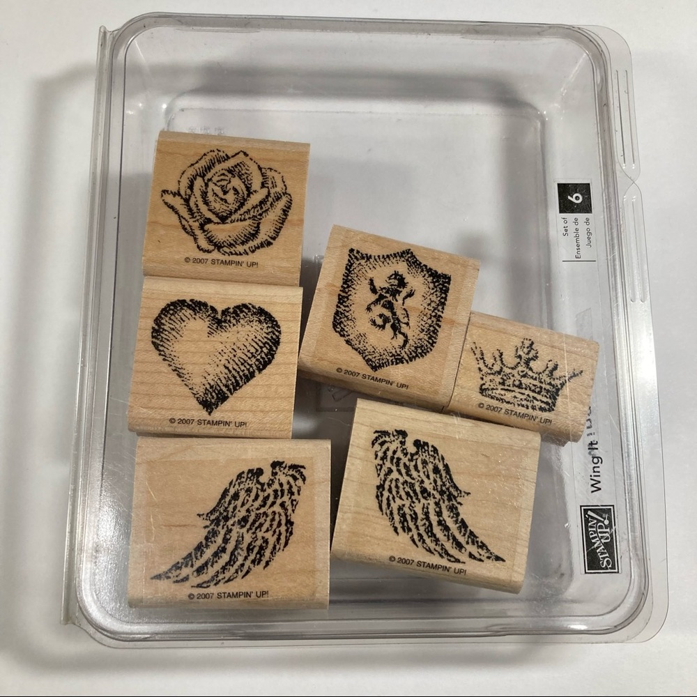 2007 ‘Wing It’ Stampin! Up 6 piece rubber stamp set